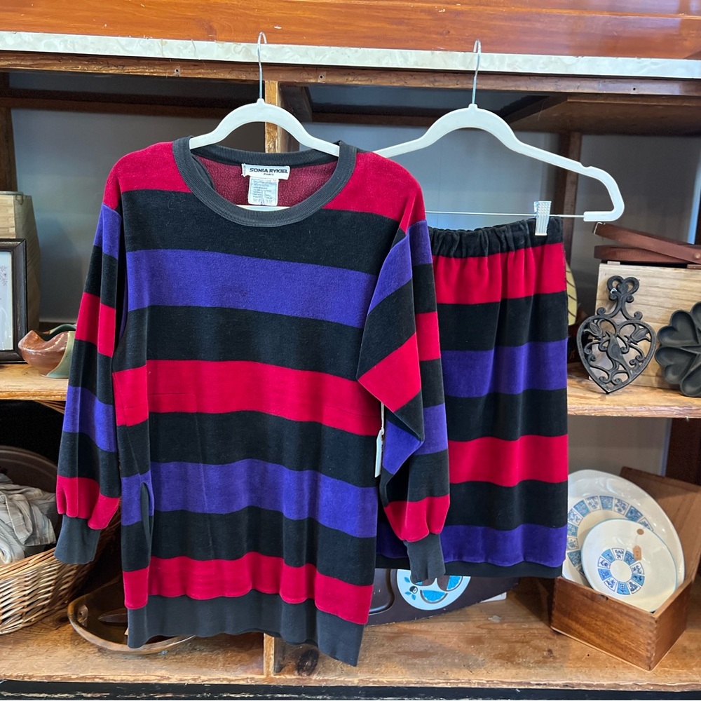 Sonia Rykiel Matching Sweater and Skirt Set